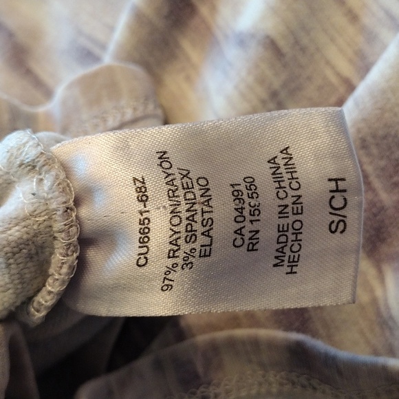 Hilary Radley, Off-White with Lavender Detail Dress, Size Small - Picture 5 of 6